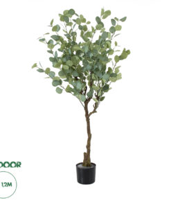 GloboStar® Artificial Garden EUCALYPTUS 20189 Τεχνητό Διακοσμητικό Φυτό Ευκάλυπτος Υ120cm