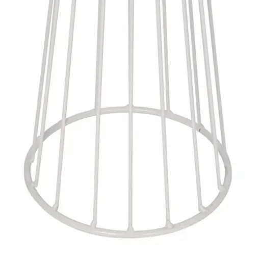 GLOBOSTAR® NOVA 201-0038 Μοντέρνο Επιδαπέδιο Φωτιστικό με Ντουί 1 x E27 AC 220-240V IP20 - Λευκό & Μαύρο - Μ36 x Π36 x Υ148cm - Image 10