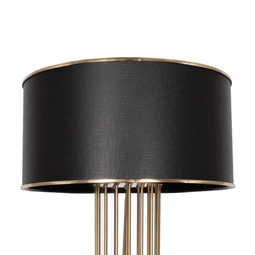 GLOBOSTAR® NOVA 201-0041 Μοντέρνο Επιδαπέδιο Φωτιστικό με Ντουί 1 x E27 AC 220-240V IP20 - Χρυσό & Μαύρο - Μ36 x Π36 x Υ148cm - Image 8