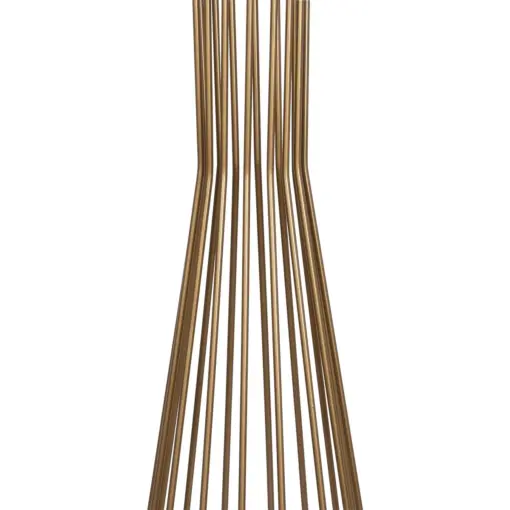 GLOBOSTAR® NOVA 201-0041 Μοντέρνο Επιδαπέδιο Φωτιστικό με Ντουί 1 x E27 AC 220-240V IP20 - Χρυσό & Μαύρο - Μ36 x Π36 x Υ148cm - Image 9