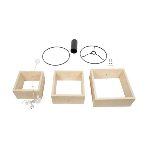 GLOBOSTAR® LUMO 201-0070 Μοντέρνο Επιδαπέδιο Φωτιστικό με Ντουί 1 x E27 AC 220-240V IP20 - Μπεζ & Μαύρο - Μ37 x Π36 x Υ136cm - Image 9