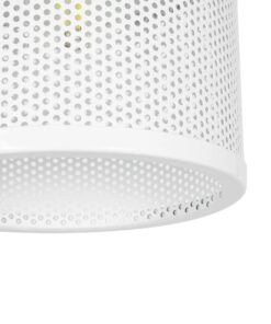 GLOBOSTAR® NETO 201-0129 Μοντέρνο Κρεμαστό Φωτιστικό Οροφής με Ντουί 1 x E27 AC 220-240V IP20 – Χρυσό & Λευκό – Μ18 x Π18 x Υ70cm