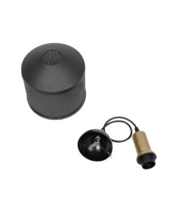 GLOBOSTAR® NETO 201-0130 Μοντέρνο Κρεμαστό Φωτιστικό Οροφής με Ντουί 1 x E27 AC 220-240V IP20 – Χρυσό & Μαύρο – Μ18 x Π18 x Υ70cm