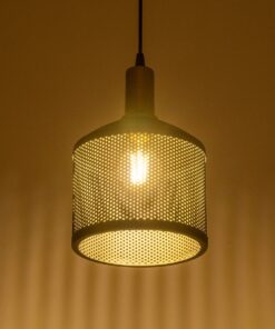 GLOBOSTAR® NETO 201-0130 Μοντέρνο Κρεμαστό Φωτιστικό Οροφής με Ντουί 1 x E27 AC 220-240V IP20 – Χρυσό & Μαύρο – Μ18 x Π18 x Υ70cm