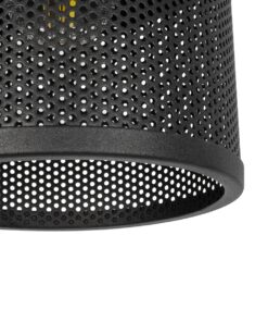 GLOBOSTAR® NETO 201-0130 Μοντέρνο Κρεμαστό Φωτιστικό Οροφής με Ντουί 1 x E27 AC 220-240V IP20 – Χρυσό & Μαύρο – Μ18 x Π18 x Υ70cm