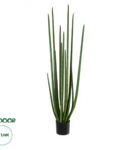 GloboStar® Artificial Garden SANSEVIERIA CYLINDRICA 20211 Τεχνητό Διακοσμητικό Φυτό Σανσεβιέρια Υ160cm