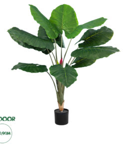 GloboStar® Artificial Garden TARO 20216 Τεχνητό Διακοσμητικό Φυτό Κολοκασία Υ140cm