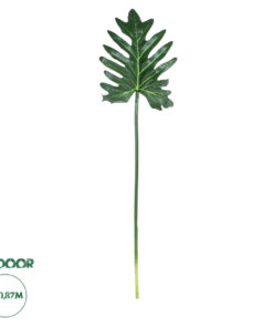 GloboStar® Artificial Garden TARO LEAF 20220 Τεχνητό Διακοσμητικό Φύλο Κολοκασίας Π32 x Υ87cm