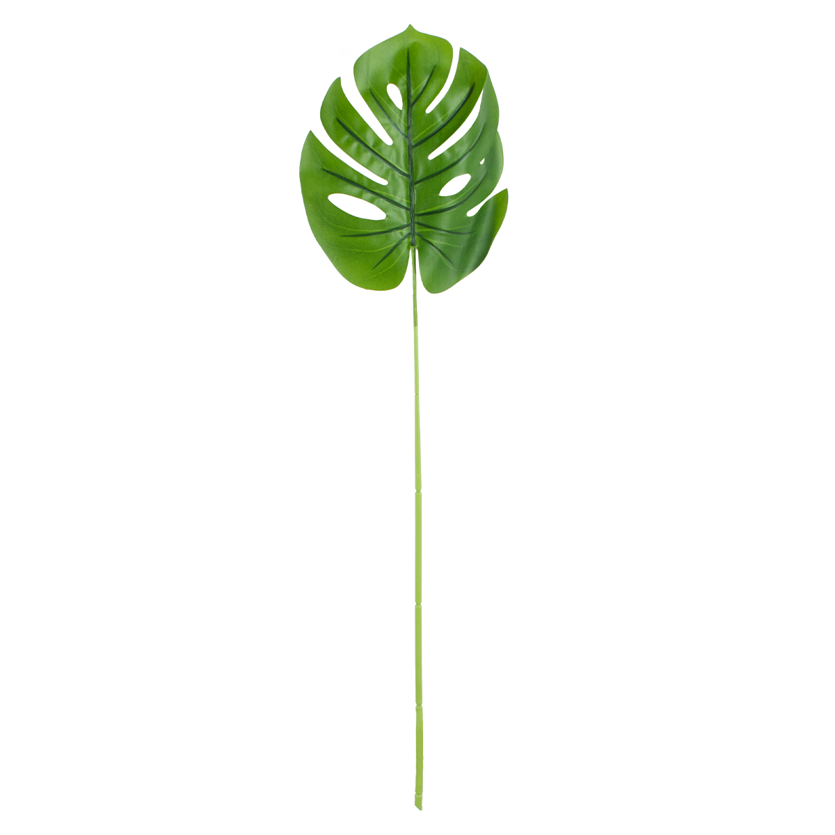 GloboStar® Artificial Garden MONSTERA LEAF 20223 - Τεχνητό Διακοσμητικό Φύλο Μονστέρας Π16 x Υ76cm - Image 2