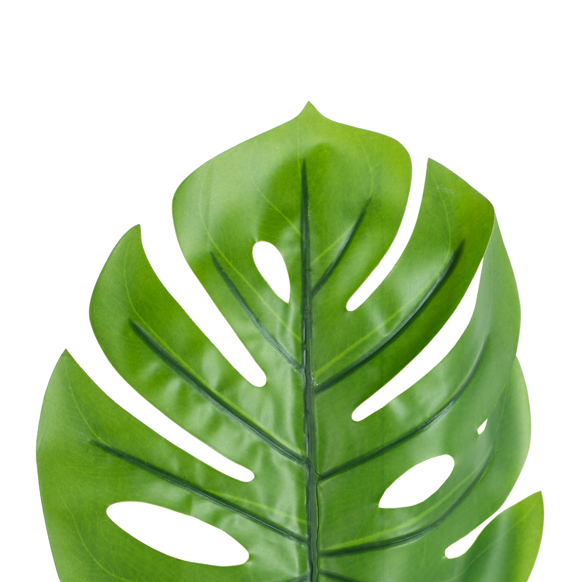 GloboStar® Artificial Garden MONSTERA LEAF 20223 - Τεχνητό Διακοσμητικό Φύλο Μονστέρας Π16 x Υ76cm - Image 3