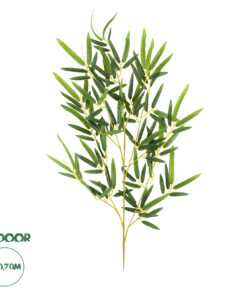 GloboStar® Artificial Garden BAMBOO BRANCH 20227 Τεχνητό Διακοσμητικό Κλαδί Μπαμπού Π50 x Υ70cm