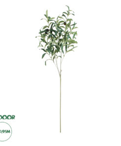GloboStar® Artificial Garden OLIVE TREE BRANCH 20233 Τεχνητό Διακοσμητικό Κλαδί Ελιάς Π30 x Υ95cm