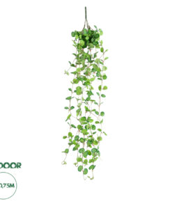 GloboStar® Artificial Garden IVY HANGING BRANCH 20237 Τεχνητό Διακοσμητικό Κρεμαστό Φυτό Κισσός Υ75cm