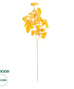 GloboStar® Artificial Garden GINKGO BRANCH 20260 Τεχνητό Διακοσμητικό Κλαδί Γκίγκο Π22 x Υ80cm