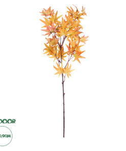 GloboStar® Artificial Garden MAPLE BRANCH 20264 Τεχνητό Διακοσμητικό Κλαδί Σφένδαμου Π25 x Υ90cm