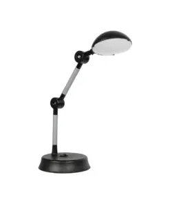 GLOBOSTAR® MICHEL 202-0061 Μοντέρνο Επιτραπέζιο Φωτιστικό Γραφείου LED 6W 540lm 120° AC 220-240V IP20 Ψυχρό Λευκό 6000K - Lumileds SMD Chip - Μαύρο - Μ15 x Π15 x Υ51cm - 2 Χρόνια Εγγύηση