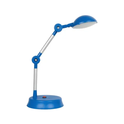 GLOBOSTAR® MICHEL 202-0063 Μοντέρνο Επιτραπέζιο Φωτιστικό Γραφείου LED 6W 540lm 120° AC 220-240V IP20 Ψυχρό Λευκό 6000K - Lumileds SMD Chip - Μπλε - Μ15 x Π15 x Υ51cm - 2 Χρόνια Εγγύηση - Image 4