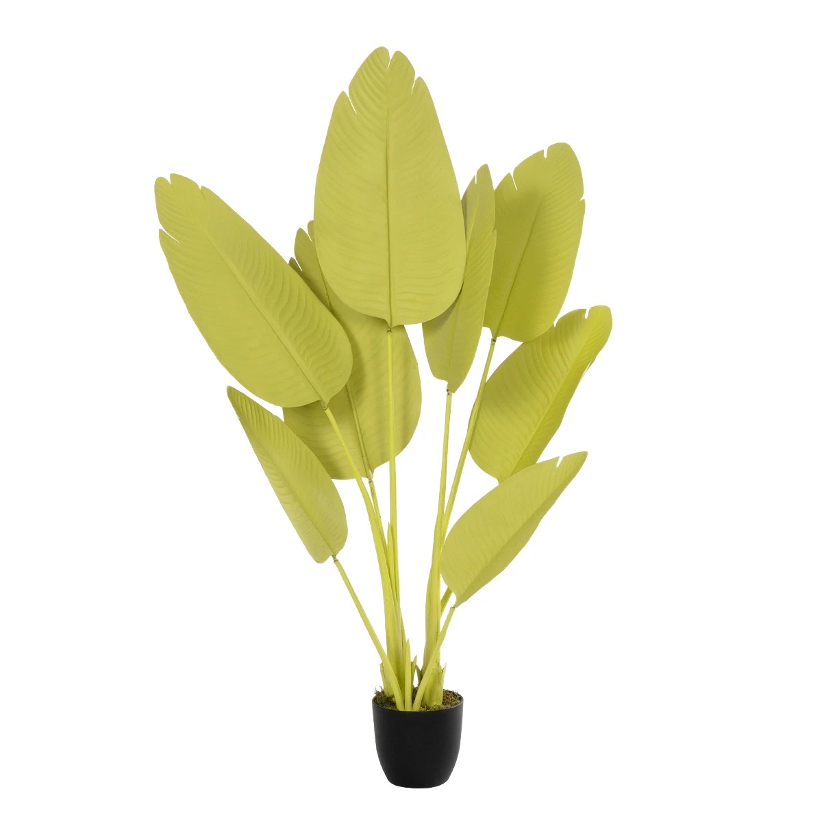 GloboStar® Artificial Garden YELLOW STRELITZIA 20367 Τεχνητό Διακοσμητικό Φυτό Κίτρινη Στερλίτσια Υ120cm - Image 2