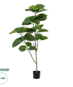 GloboStar® Artificial Garden FICUS RELIGIOSA TREE 20378 Τεχνητό Διακοσμητικό Φυτό Ιερή Συκή Υ150cm