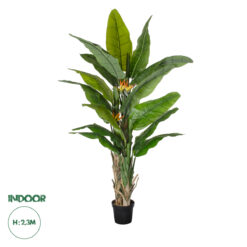 GloboStar® Artificial Garden BANANA STRELITZIA REGINAE 20381 - Τεχνητό Διακοσμητικό Φυτό Μπανανιά - Στρελίτσια - Πουλί του Παραδείσου Υ230cm