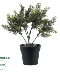 GloboStar® Artificial Garden LEMON CYPRESS 20389 Τεχνητό Διακοσμητικό Φυτό Λεμονόκυπάρισσο Υ30cm