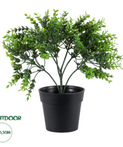 GloboStar® Artificial Garden EUCALYPTUS 20392 Τεχνητό Διακοσμητικό Φυτό Ευκάλυπτος Υ30cm