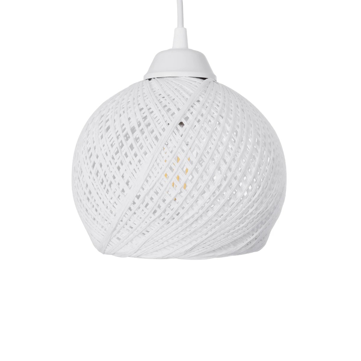 GLOBOSTAR® YASAM 203-0027 Vintage Κρεμαστό Φωτιστικό Οροφής με Ντουί 3 x E27 AC 220-240V IP20 - Λευκό - Μ45 x Π18 x Υ30cm - Image 8