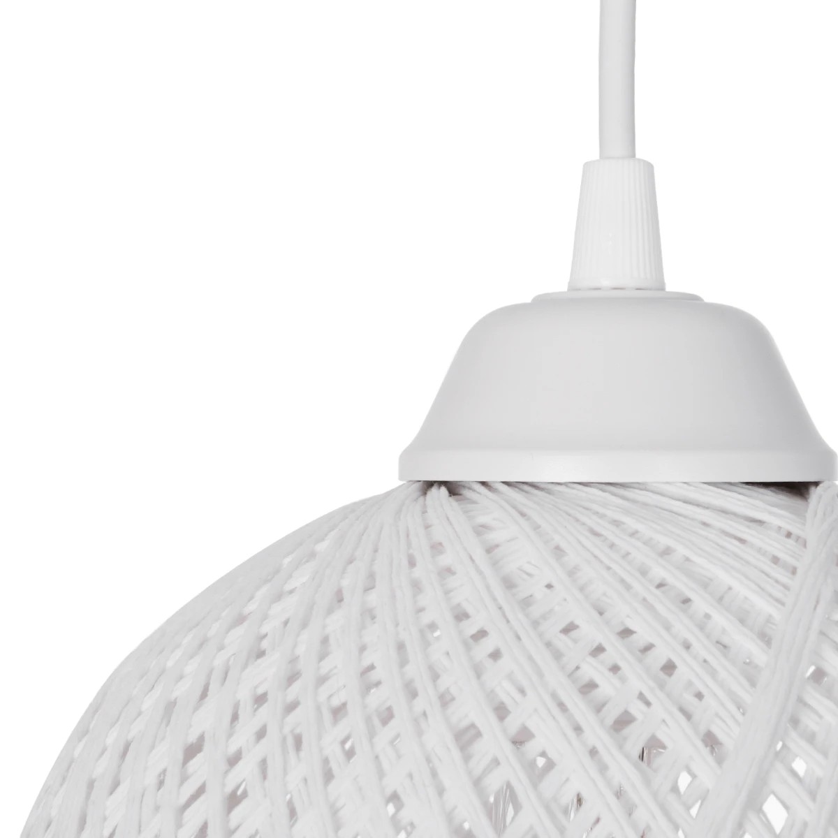 GLOBOSTAR® YASAM 203-0027 Vintage Κρεμαστό Φωτιστικό Οροφής με Ντουί 3 x E27 AC 220-240V IP20 - Λευκό - Μ45 x Π18 x Υ30cm - Image 9