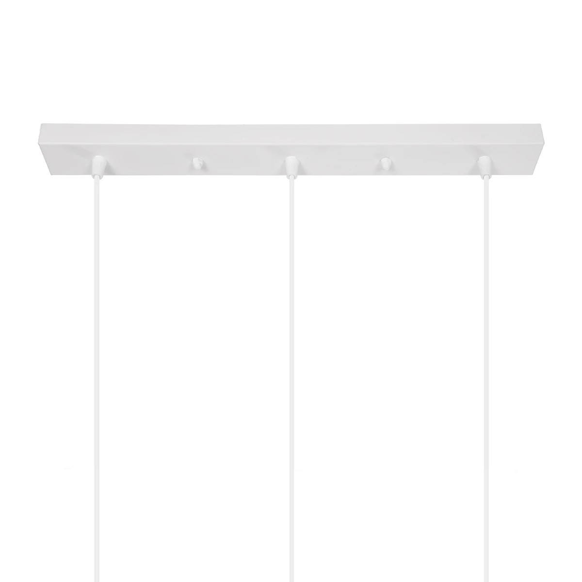 GLOBOSTAR® YASAM 203-0027 Vintage Κρεμαστό Φωτιστικό Οροφής με Ντουί 3 x E27 AC 220-240V IP20 - Λευκό - Μ45 x Π18 x Υ30cm - Image 10
