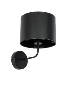 GLOBOSTAR® RALPH 203-0038 Vintage Φωτιστικό Τοίχου - Απλίκα με Ντουί 1 x E27 AC 220-240V IP20 - Μαύρο - Μ22 x Π29 x Υ30cm