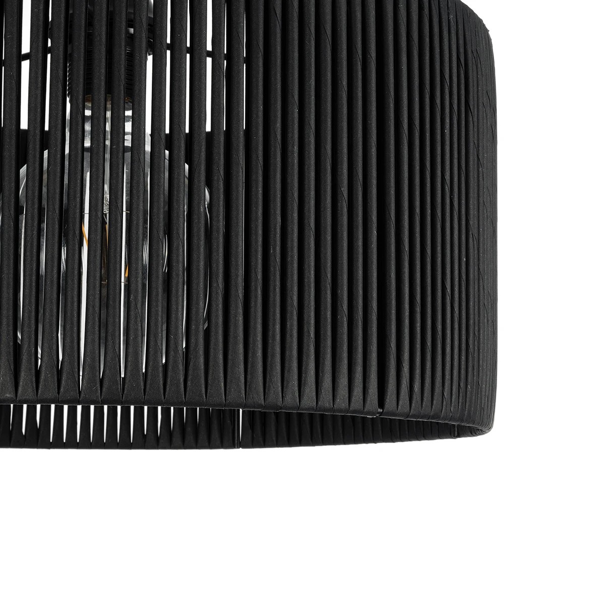 GLOBOSTAR® KYCLOS 203-0048 Boho Κρεμαστό Φωτιστικό Οροφής με Ντουί 1 x E27 AC 220-240V IP20 - Μαύρο - M40 x Π40 x Υ25.5cm - Image 8