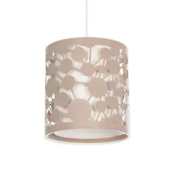 GLOBOSTAR® PETAL 203-0066 Μοντέρνο Κρεμαστό Φωτιστικό Οροφής με Ντουί 1 x E27 AC 220-240V IP20 - Ροζ - Μ23 x Π23 x Υ30cm
