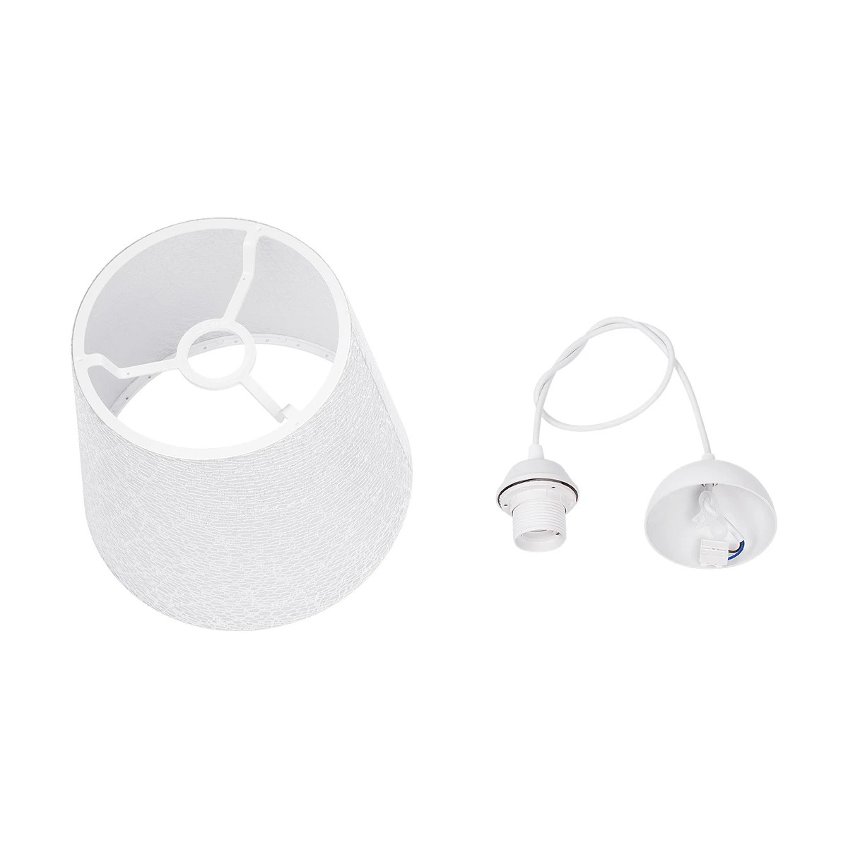 GLOBOSTAR® CONEY 203-0069 Μοντέρνο Κρεμαστό Φωτιστικό Οροφής με Ντουί 1 x E27 AC 220-240V IP20 - Λευκό - Μ26 x Π26 x Υ25cm - Image 11
