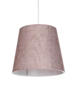 GLOBOSTAR® CONEY 203-0072 Μοντέρνο Κρεμαστό Φωτιστικό Οροφής με Ντουί 1 x E27 AC 220-240V IP20 - Ροζ - Μ26 x Π26 x Υ25cm