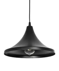 GLOBOSTAR® BELFRY 203-0078 Μοντέρνο Κρεμαστό Φωτιστικό Οροφής με Ντουί 1 x E27 AC 220-240V IP20 - Μαύρο - Μ29.5 x Π29.5 x Υ21cm
