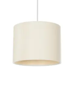 GLOBOSTAR® BLAZE 203-0106 Μοντέρνο Κρεμαστό Φωτιστικό Οροφής με Ντουί 1 x E27 AC 220-240V IP20 - Μπεζ - Μ22 x Π22 x Υ20cm