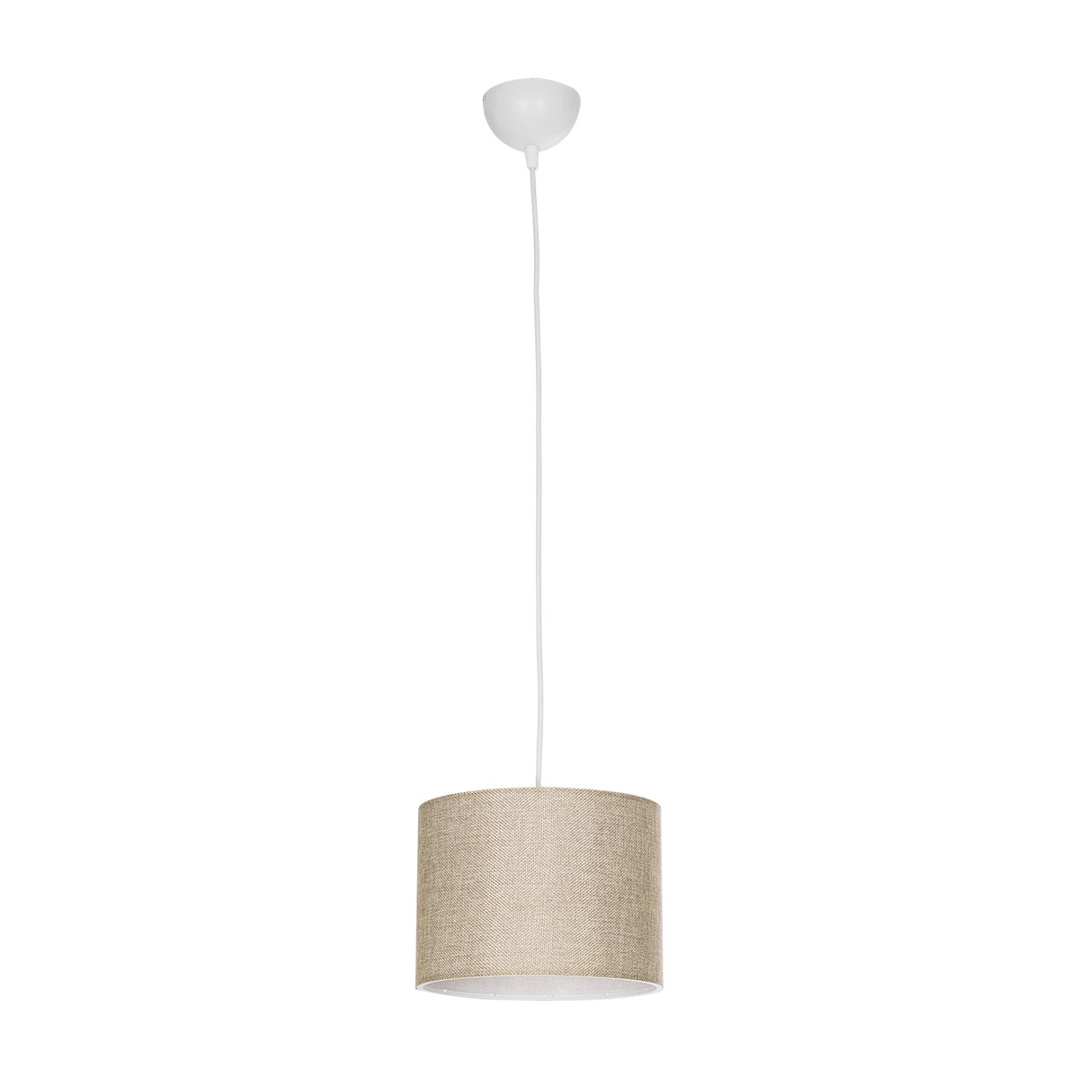 GLOBOSTAR® BLAZE 203-0107 Μοντέρνο Κρεμαστό Φωτιστικό Οροφής με Ντουί 1 x E27 AC 220-240V IP20 - Μπεζ - Μ22 x Π22 x Υ20cm - Image 4