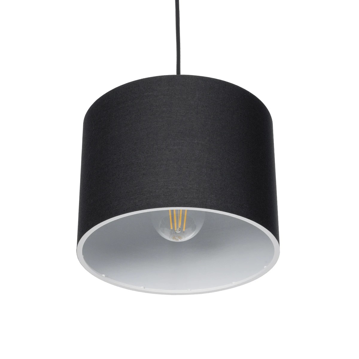 GLOBOSTAR® BLAZE 203-0109 Μοντέρνο Κρεμαστό Φωτιστικό Οροφής με Ντουί 1 x E27 AC 220-240V IP20 - Μαύρο - Μ22 x Π22 x Υ20cm - Image 6