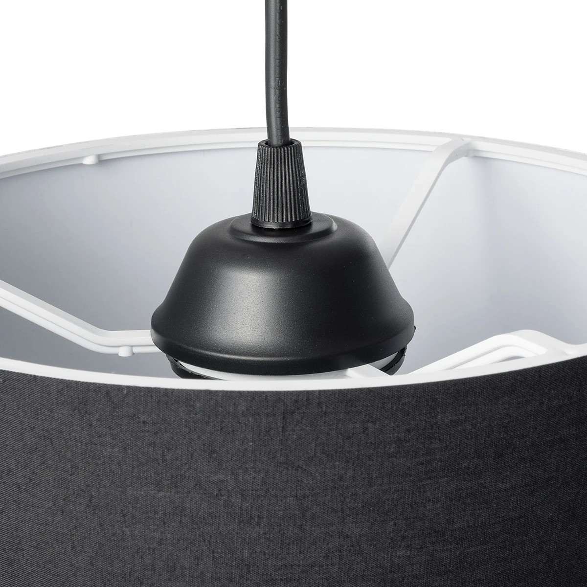 GLOBOSTAR® BLAZE 203-0109 Μοντέρνο Κρεμαστό Φωτιστικό Οροφής με Ντουί 1 x E27 AC 220-240V IP20 - Μαύρο - Μ22 x Π22 x Υ20cm - Image 9