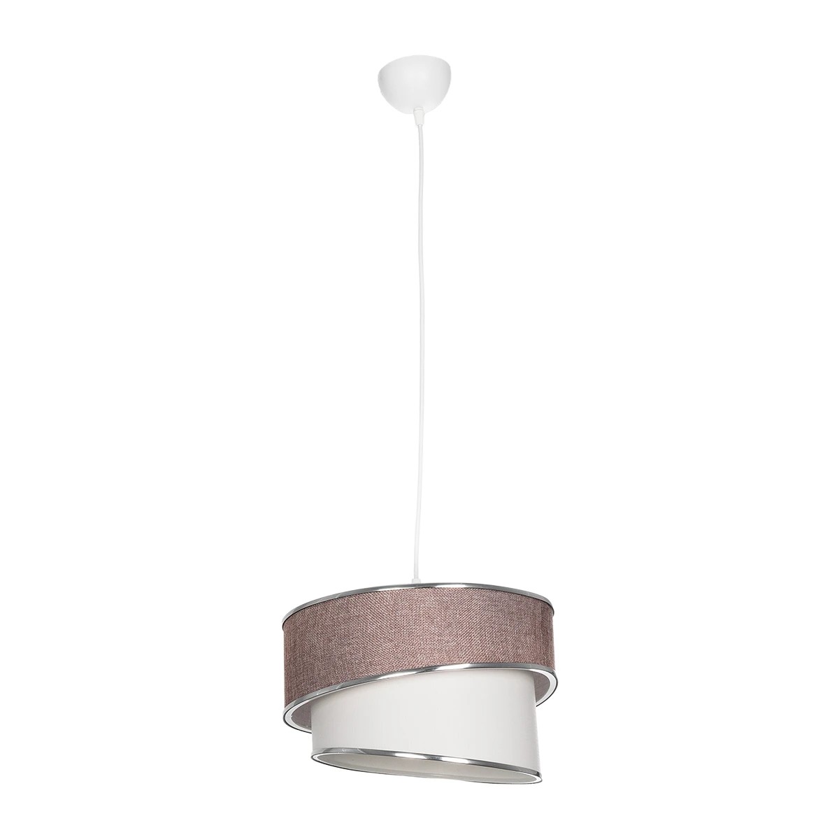 GLOBOSTAR® SONIA 203-0122 Μοντέρνο Κρεμαστό Φωτιστικό Οροφής με Ντουί 1 x E27 AC 220-240V IP20 - Ροζ & Λευκό - Μ30 x Π30 x Υ24cm - Image 4