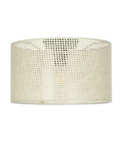 GLOBOSTAR® CILIO 203-0155 Μοντέρνο Φωτιστικό Οροφής με Ντουί 1 x E27 AC 220-240V IP20 - Λευκό - Μ38 x Π38 x Υ23cm