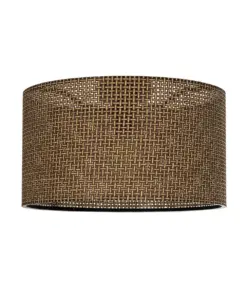GLOBOSTAR® CILIO 203-0156 Μοντέρνο Φωτιστικό Οροφής με Ντουί 1 x E27 AC 220-240V IP20 - Καφέ - Μ38 x Π38 x Υ23cm