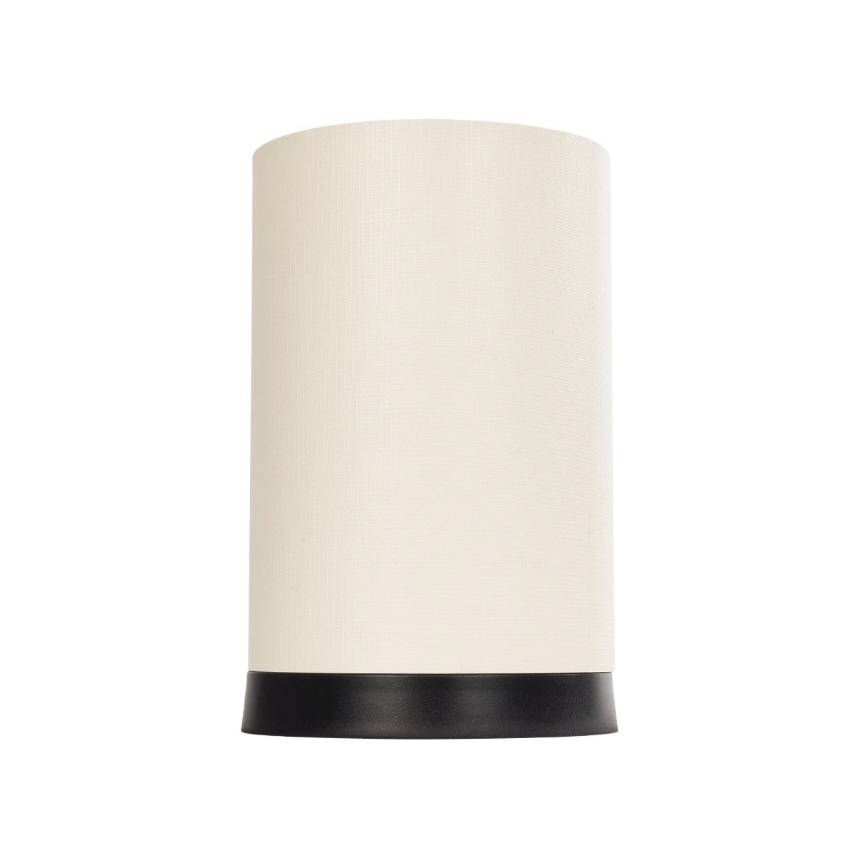 GLOBOSTAR® CYLINDER 203-0183 Μοντέρνο Επιτραπέζιο Φωτιστικό Πορτατίφ με Ντουί 1 x E27 AC 220-240V IP20 - Μαύρο & Μπεζ - Μ14 x Π14 x Υ22cm - Image 5