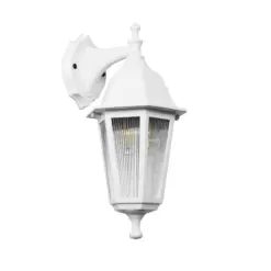 GLOBOSTAR® VITRO 203-0201 Vintage Φωτιστικό Τοίχου - Απλίκα με Ντουί 1 x E27 AC 220-240V IP44 - Λευκό - Μ17 x Π20 x Υ36cm