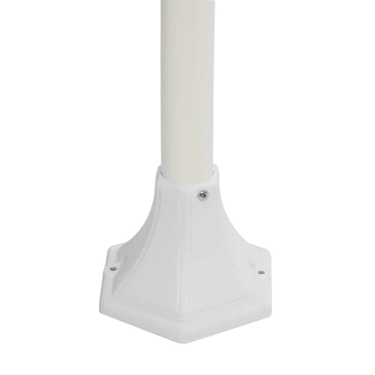 GloboStar® VITRO 203-0202 Vintage Επιδαπέδιο Φωτιστικό Κολωνάκι Κήπου Μονόφωτο 1 x E27 IP44 Λευκό & Διάφανο Πλαστικό - Μ17 x Π17 x Υ100cm - Image 7