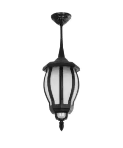 GLOBOSTAR® VERDI 203-0232 Vintage Φωτιστικό Οροφής με Ντουί 1 x E27 AC 220-240V IP44 - Μαύρο - Μ18 x Π18 x Υ33cm