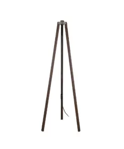 GLOBOSTAR® TRIPOD 203-0257 Μοντέρνο Επιδαπέδιο Φωτιστικό με Ντουί 1 x E27 AC 220-240V IP20 - Καφέ - Μ38 x Π38 x Υ120cm