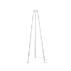 GLOBOSTAR® TRIPOD 203-0259 Μοντέρνο Επιδαπέδιο Φωτιστικό με Ντουί 1 x E27 AC 220-240V IP20 - Λευκό - Μ38 x Π38 x Υ120cm