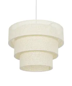 GLOBOSTAR® LEVEL 203-0275 Μοντέρνο Κρεμαστό Φωτιστικό Οροφής με Ντουί 1 x E27 AC 220-240V IP20 - Λευκό - Μ38 x Π38 x Υ30cm