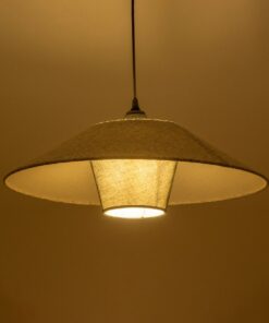 GLOBOSTAR® STORM 203-0292 Μοντέρνο Κρεμαστό Φωτιστικό Οροφής με Ντουί 1 x E27 AC 220-240V IP20 – Μαύρο & Γκρί – Μ50 x Π50 x Υ24cm